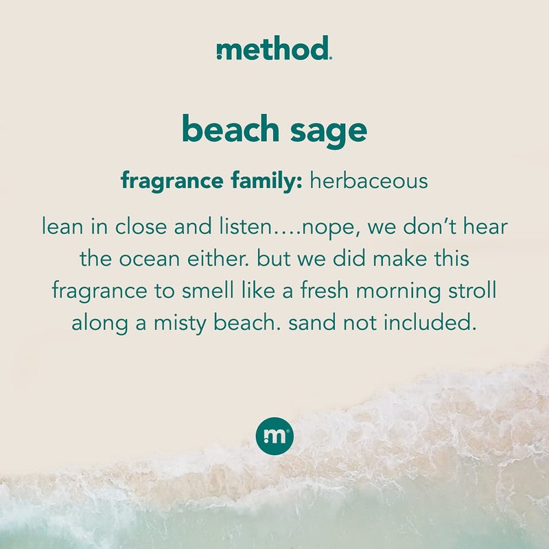 Method Liquid Laundry Detergent; Beach Sage Scent, Stain Remover; ; 66 Loads per 53.5 oz Bottle; (Pack of 1) - Image 3